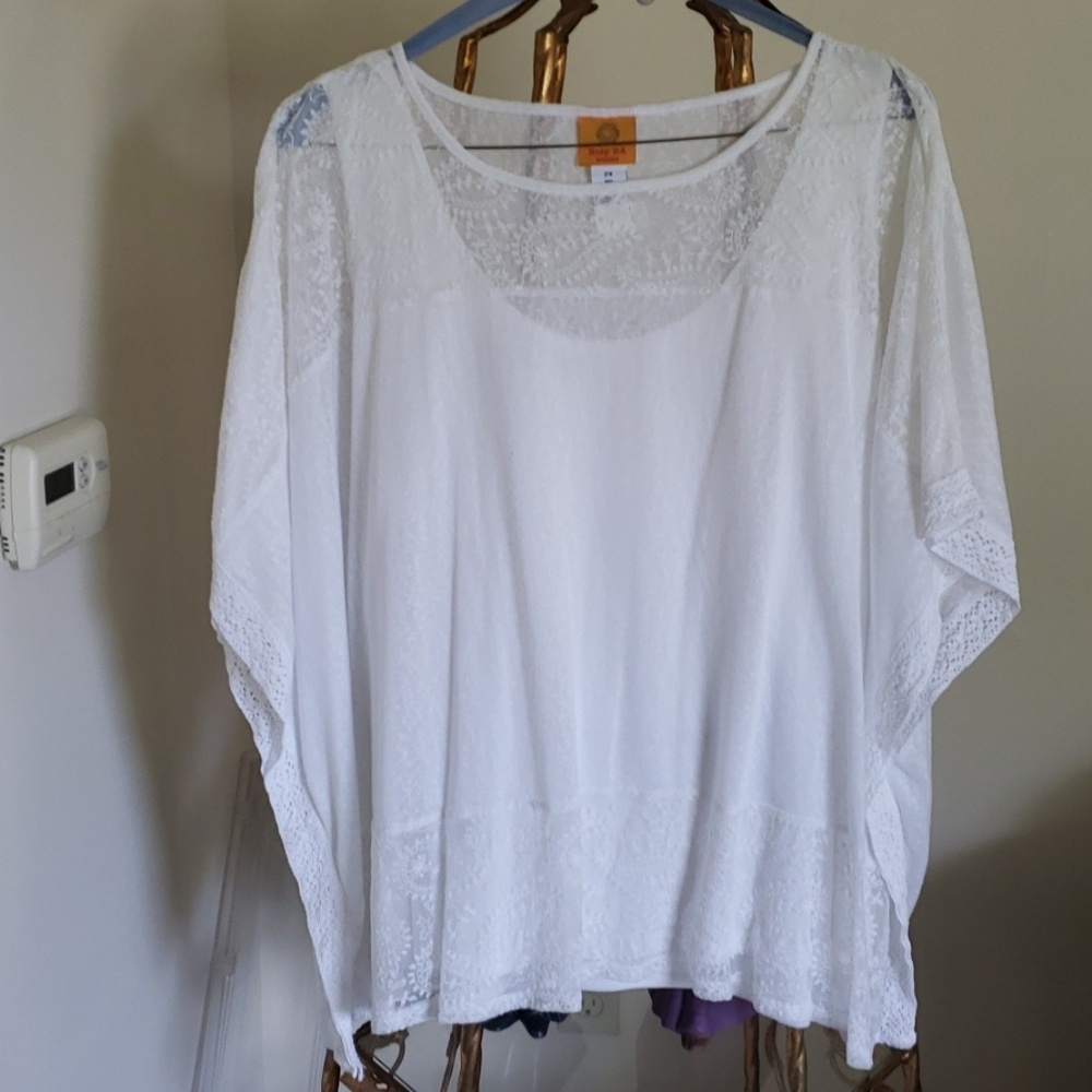 COPY - White Swag  w T-Shirt underneath.